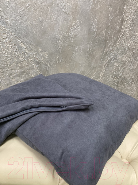 Изображение товара Наволочка декоративная Ника Зварико 7774545 45x45 (темно-серый/графит, 300)