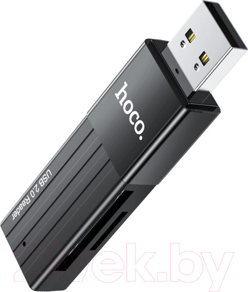 Изображение товара Картридер Hoco HB20 USB2.0 (черный)