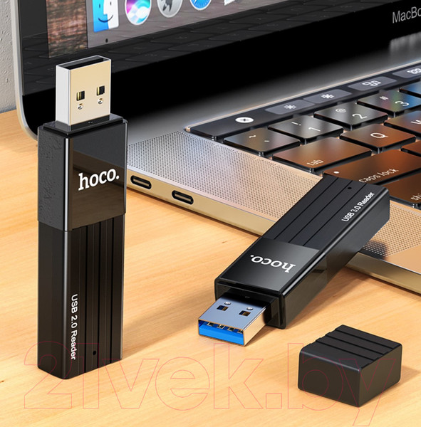 Изображение товара Картридер Hoco HB20 USB2.0 (черный)