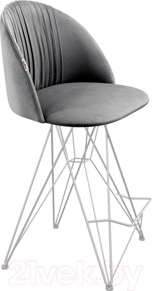 Изображение товара Стул барный Sheffilton SHT-ST35-1/S66-1 (угольно-серый/хром лак)