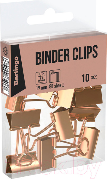 Изображение товара Зажим для бумаги Berlingo BC1019h (10шт)