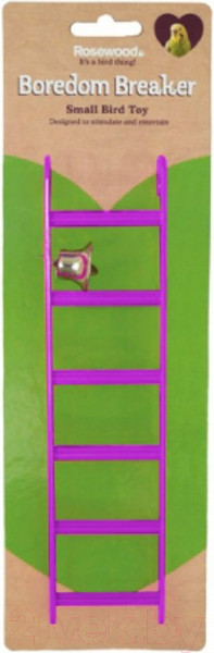 Изображение товара Игрушка для птиц Rosewood Лесенка с колокольчиком / 22061/Purple/RW (фиолетовый)