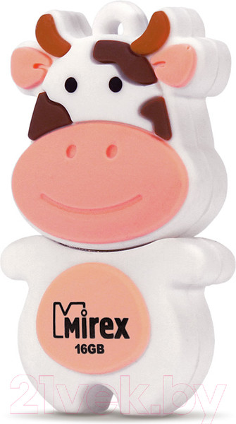 Изображение товара USB flash накопитель Mirex Cow Peach 16GB (13600-KIDCWP16)