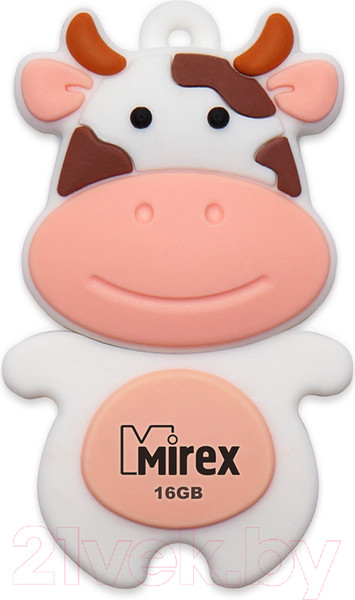 Изображение товара USB flash накопитель Mirex Cow Peach 16GB (13600-KIDCWP16)