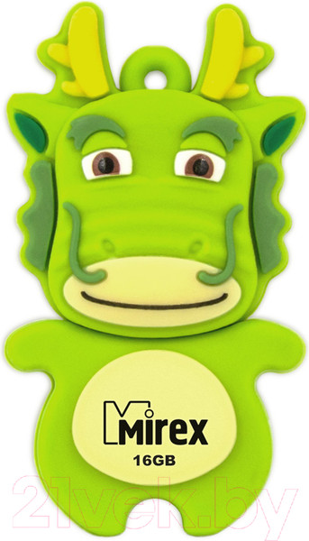 Изображение товара USB flash накопитель Mirex Dragon Green 16GB (13600-KIDGDR16)