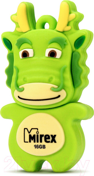 Изображение товара USB flash накопитель Mirex Dragon Green 16GB (13600-KIDGDR16)