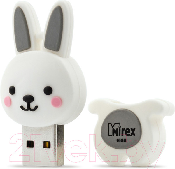 Изображение товара USB flash накопитель Mirex Rabbit Grey 16GB (13600-KIDRBG16)