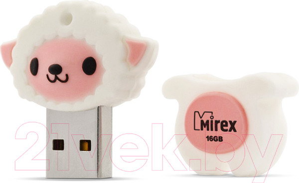 Изображение товара USB flash накопитель Mirex Sheep Pink 16GB (13600-KIDSHP16)