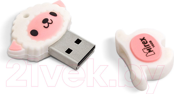 Изображение товара USB flash накопитель Mirex Sheep Pink 16GB (13600-KIDSHP16)