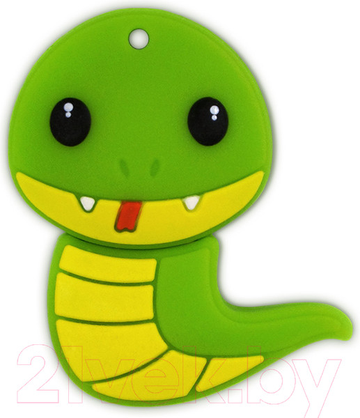 Изображение товара USB flash накопитель Mirex Snake Green 16GB (13600-KIDSNG16)