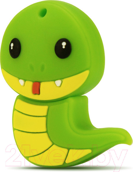 Изображение товара USB flash накопитель Mirex Snake Green 16GB (13600-KIDSNG16)