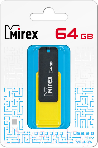Изображение товара USB flash накопитель Mirex City Yellow 64GB (13600-FMUCYL64)