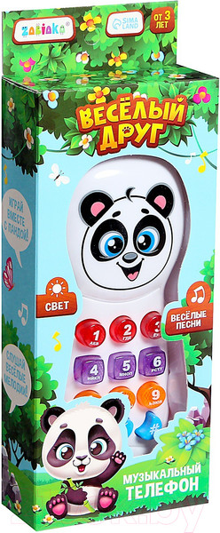 Изображение товара Развивающая игрушка Zabiaka Телефончик Веселый друг / 3098525
