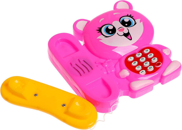 Изображение товара Развивающая игрушка Zabiaka Телефон Кошка / 3279487 (розовый)