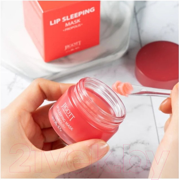 Изображение товара Маска для губ Jigott Lip Sleeping Mask Ночная с прополисом (20г)