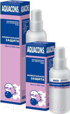 Изображение товара Средство для ухода за водой аквариума Aquacons Моментальная защита / 54164 (50мл)
