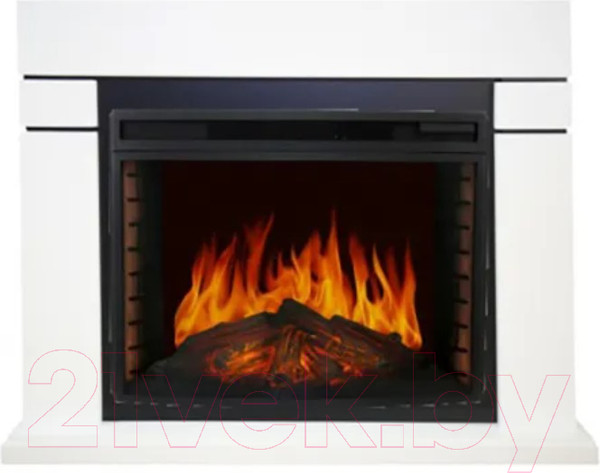 Изображение товара Каминокомплект Смолком Lindos FS33 + Dioramic 33 LED FX (бьянко белый)