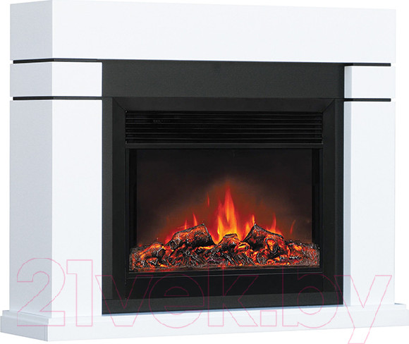 Изображение товара Каминокомплект Смолком Lindos MB/JUP/SYM26 + Moonblaze Deluxe-s BL LT (бьянко белый)