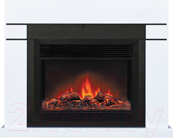 Изображение товара Каминокомплект Смолком Lindos MB/JUP/SYM26 + Moonblaze Deluxe-s BL LT (бьянко белый)