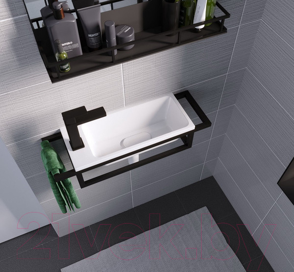 Изображение товара Консоль для ванной Grossman Метрис 105003 (черный)