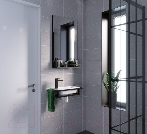 Изображение товара Консоль для ванной Grossman Метрис 105003 (черный)