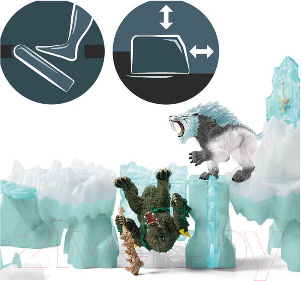 Изображение товара Набор фигурок коллекционных Schleich Нападение на ледяную крепость / 42497
