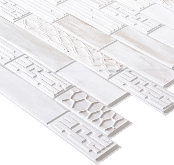 Изображение товара Панель ПВХ Grace Листовая плитка Калипсо (960х480х0.35мм)