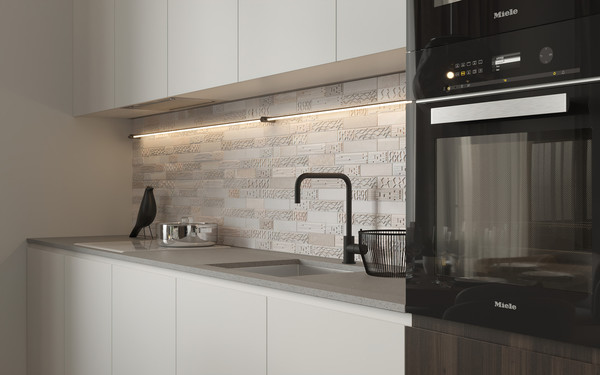 Изображение товара Панель ПВХ Grace Листовая плитка Калипсо (960х480х0.35мм)