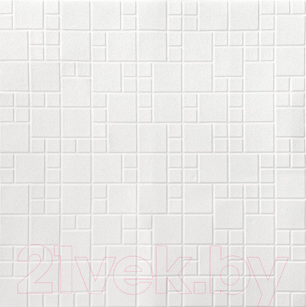 Изображение товара Панель ПВХ Grace Самоклеящаяся Белая репорт (700x700x4мм)