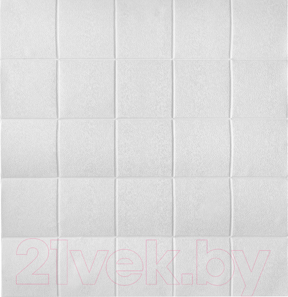 Изображение товара Панель ПВХ Grace Самоклеящаяся Квадрат белый (700x700x4мм)