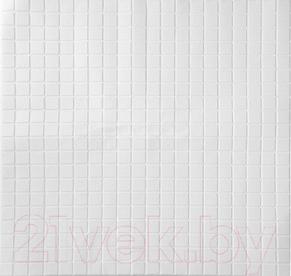 Изображение товара Панель ПВХ Grace Самоклеящаяся Мозаика белая (700x700x4мм)