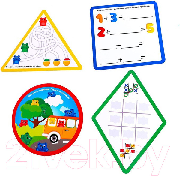 Изображение товара Сортер Zabiaka Цветные пинцеты с мишками / 6900016
