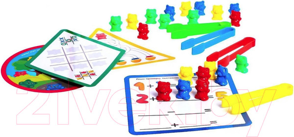 Изображение товара Сортер Zabiaka Цветные пинцеты с мишками / 6900016