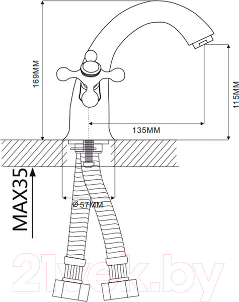 Изображение товара Смеситель Ekko E10019