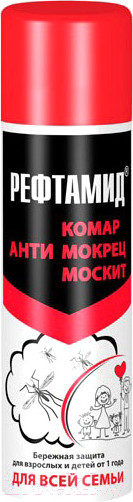 Изображение товара Аэрозоль от насекомых Рефтамид Для всей семьи (100мл)