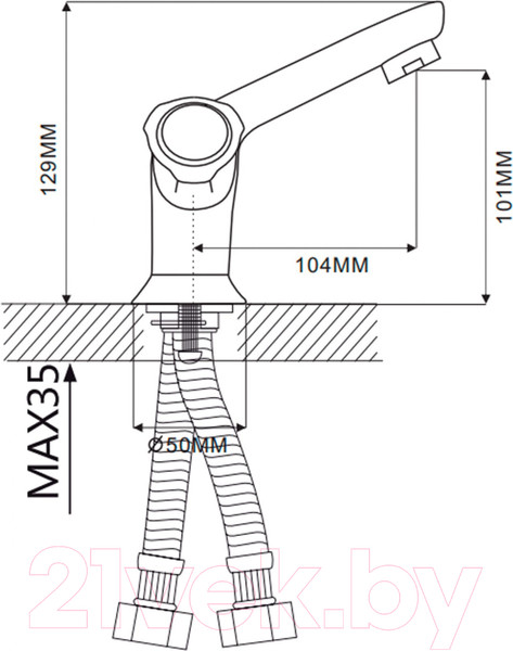 Изображение товара Смеситель Ekko E10091