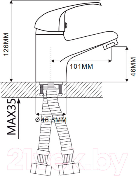 Изображение товара Смеситель Ekko E10109