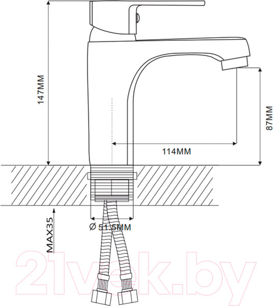 Изображение товара Смеситель Ekko E10304