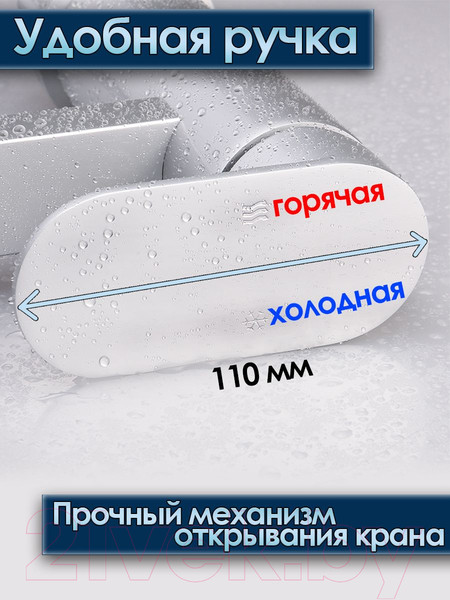 Изображение товара Смеситель Ekko E1081-22 (серый)