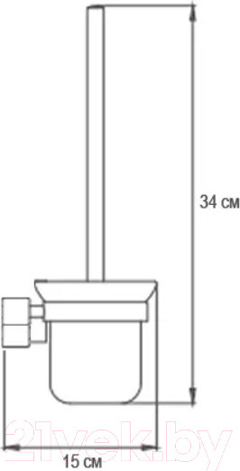 Изображение товара Ершик для унитаза Ekko E3410 (античная бронза)