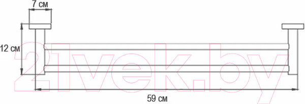 Изображение товара Держатель для полотенца Ekko E3709 (бронза)