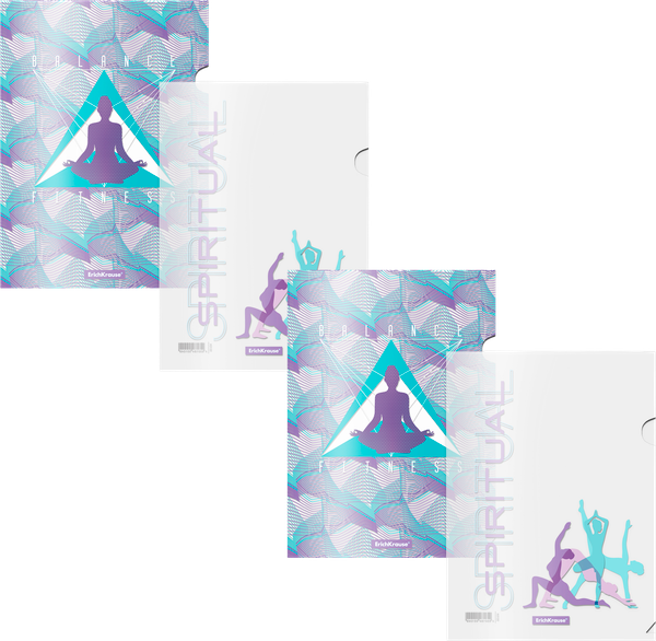 Изображение товара Набор папок Erich Krause Meditation / 55104 (4шт, ассорти)