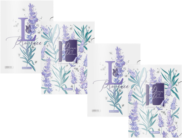 Изображение товара Набор папок Erich Krause Lavender / 55106 (4шт, ассорти)