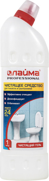 Изображение товара Чистящее средство для унитаза Laima Professional Гель с отбеливающим эффектом (1л)