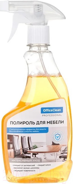 Изображение товара Полироль для мебели OfficeClean Полироль спрей (500мл)
