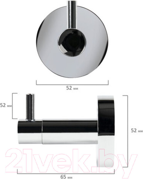 Изображение товара Крючок для ванной Laima 607430