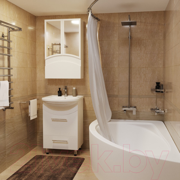 Изображение товара Шкаф с зеркалом для ванной Mixline Радуга 46 522473