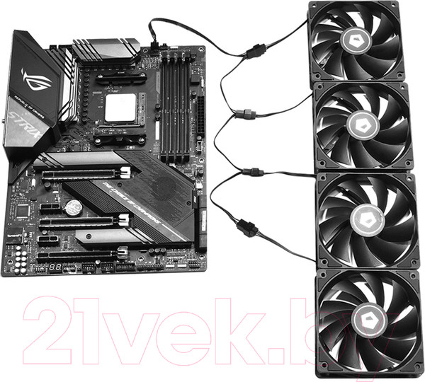 Изображение товара Контроллер вентиляторов ID-Cooling FS04 (1 to 4x4PIN PWM)