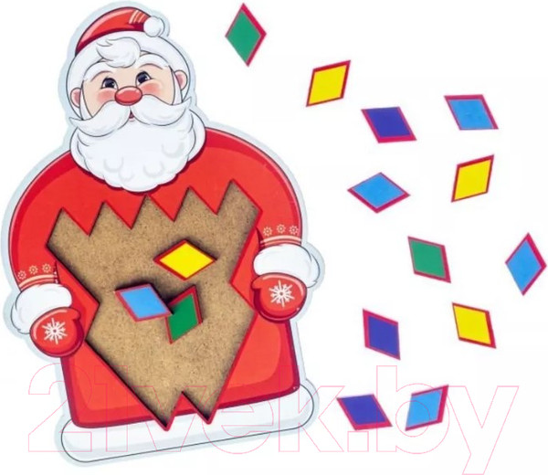 Изображение товара Развивающая игра WoodLand Toys Мозаика Санта / 067201