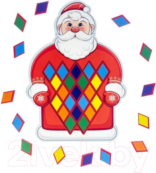 Изображение товара Развивающая игра WoodLand Toys Мозаика Санта / 067201
